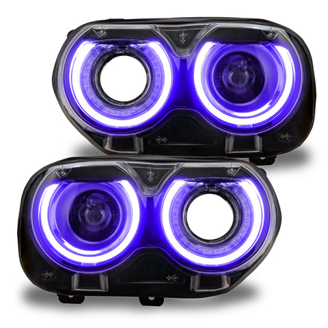 Oracle 15-21 Dodge Challenger RGB+W Headlight DRL Upgrade Kit - ColorSHIFT - 1329-330