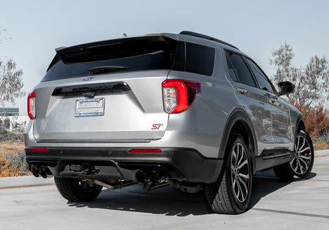 MagnaFlow 20-21 Ford Explorer 3.0L V6 Dual Exit Quad Black Chrome Tip Street Series Cat-Back Exhaust - 19515