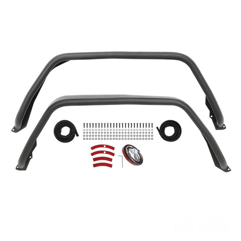 Westin 2020 Jeep Gladiator Tube Fenders - Rear - Textured Black - 62-1065