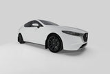 Rally Armor 19-26 Mazda3 Hatchback Black UR Mud Flap w/Dark Grey Logo - MF61-UR-BLK/DGRY