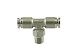 Turbosmart 1/8 NPT to TEE 1/4 Pushloc Stainless Steel - TS-0550-3055