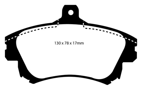 EBC 99-04 Volvo S40 1.9 Turbo T4 (200 BHP) Redstuff Front Brake Pads - DP31139C