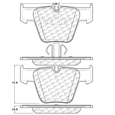 StopTech Street Touring Brake Pads - 308.12890