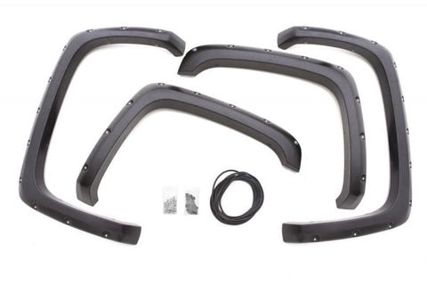 Lund 14-17 Toyota Tundra RX-Rivet Style Textured Elite Series Fender Flares - Black (2 Pc.) - RX607TA