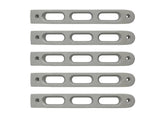 DV8 Offroad 2007-2018 Jeep JK Silver Slot Style Door Handle Inserts - Set Of 5 - D-JP-190026-AL-5