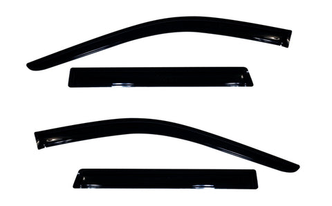 AVS 11-18 Jeep Grand Cherokee Ventvisor Outside Mount Window Deflectors 4pc - Smoke - 94252