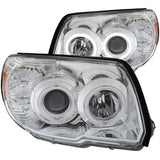 ANZO 2006-2009 Toyota 4Runner Projector Headlights w/ Halo Chrome - 111321