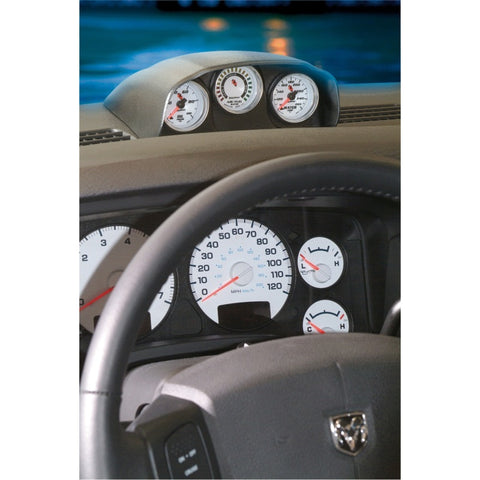 Autometer 03-07 Dodge Ram Triple Dash Pod - Black - 15020
