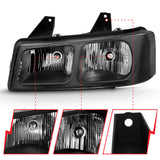 ANZO 2003-2017 Chevy Express Crystal Headlight Black - 111474