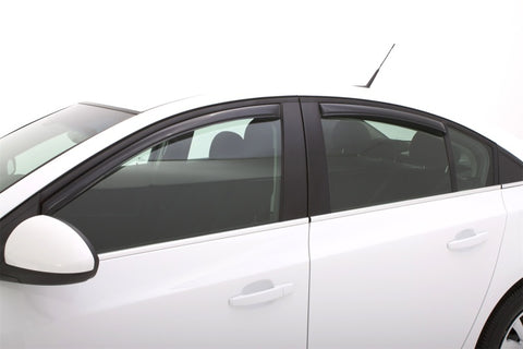 AVS 11-15 Chevy Cruze Ventvisor In-Channel Front & Rear Window Deflectors 4pc - Smoke - 194611