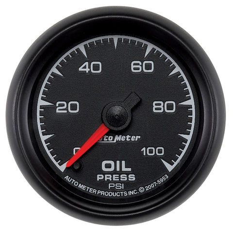 Autometer ES 52.4mm 0-100 PSI Oil Pressure Gauge - 5953