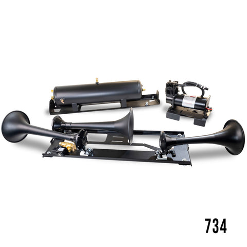 Kleinn 17-22 Ford F-250/ F-350/ F-450 Onboard Air System w/ Model 730 Horns - SDKIT17-734