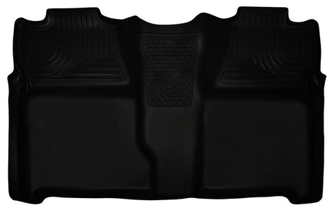 Husky Liners 07-13 Chevy Silverado 1500/2500HD Crew Cab PU Weatherbeater Black 2nd Seat Floor Liner - 19201