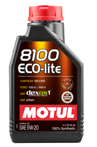 Motul 1L Synthetic Engine Oil 8100 5W20 ECO-LITE - 109102