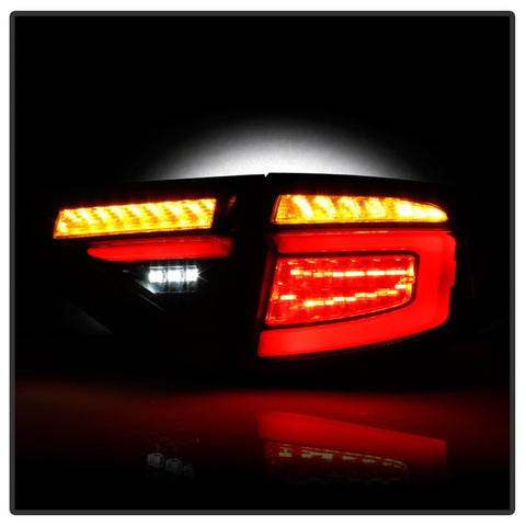 Spyder 08-14 Subara Impreza WRX Hatchback LED Tail Lights Seq Signal Black ALT-YD-SI085D-SEQ-BK - 5086730