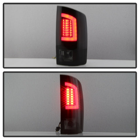Spyder 02-06 Dodge Ram 1500 V3 Light Bar LED Tail Light - Blk Smoke (ALT-YD-DRAM02V3-LBLED-BSM) - 5084125