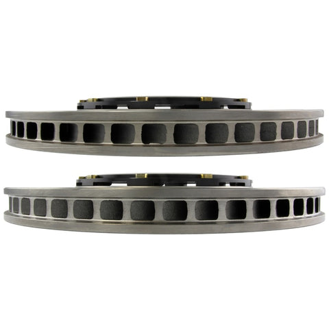 StopTech 07-08 Audi RS4 AeroRotor 2pc Slotted and Zinc Plated Front Rotor (Pair) - 81.113.9931