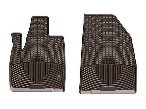 WeatherTech 2017+ GMC Acadia/Acadia Denali Front Rubber Mats - Cocoa - W418CO
