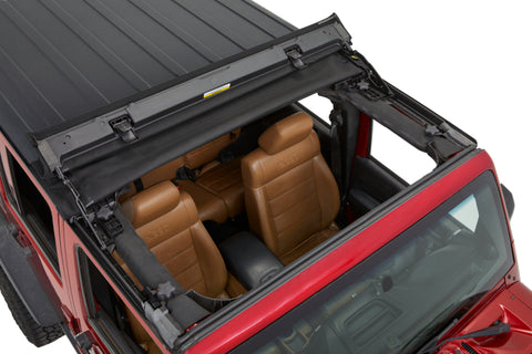 Bestop 07-18 Jeep Wrangler JK Sunrider For Hardtop (Premium Black Twill 2-Door Or 4-Door) - 52453-17