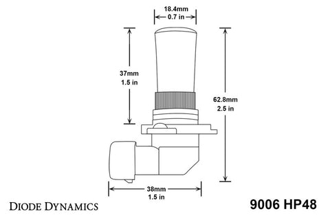 Diode Dynamics 9006 HP48 LED - Cool - White (Pair) - DD0136P