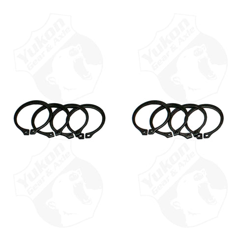 Yukon Gear (4) Full Circle Snap Rings / Fits Dana 60 733X U-Joint w/ Aftermarket Axle - YP SJ-733X-502