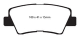 EBC 09-11 Hyundai Azera 3.3 Greenstuff Rear Brake Pads - DP22031