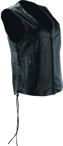 River Road Sapphire Leather Vest Black Womens - Small - 094444