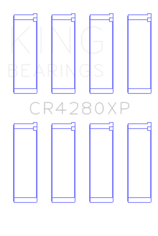 King Subaru WRX/STi EJ20/EJ22/EJ25 48mm Rod (Size +.025) Performance Rod Bearing Set - CR4280XP.026