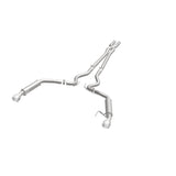 MagnaFlow Cat Back, SS, 2.5in, Competition, Dual Split Polished 4.5in Tips 2015 Ford Mustang V6 3.7L - 19099