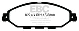 EBC 12-13 Infiniti JX35 3.5 Yellowstuff Front Brake Pads - DP43010R