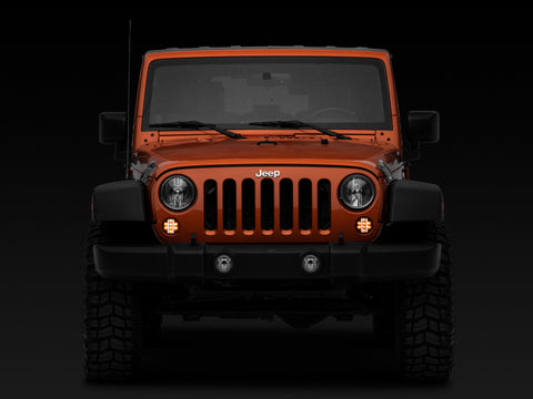 Raxiom 07-18 Jeep Wrangler JK Axial Series LED Front Turn Signals (Smoked) - J119943