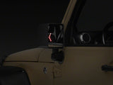 Raxiom 07-18 Jeep Wrangler JK Off-Road LED Manual Mirrors w/ Turn Signals - J116869