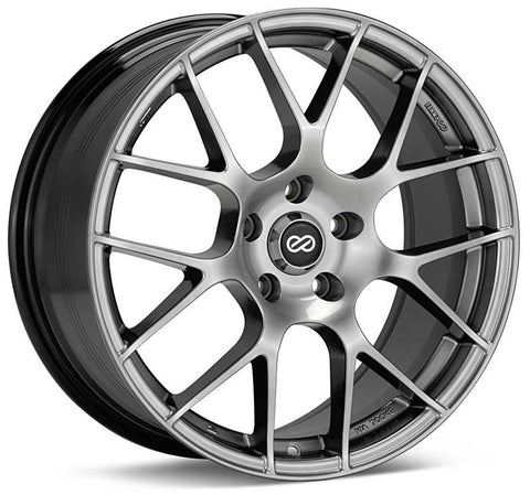 Enkei Raijin 18x8 35mm Offset 5x100 Bolt Pattern Hyper Silver Wheel - 467-880-8035HS