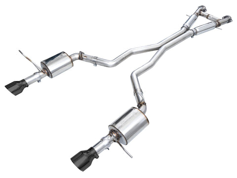 AWE Tuning 18-23 Dodge Durango SRT & Hellcat Touring Edition Exhaust - Diamond Black Tips - 3015-33952
