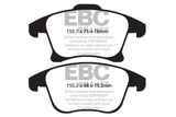 EBC 13+ Ford Fusion 1.6 Turbo Yellowstuff Front Brake Pads - DP42159R