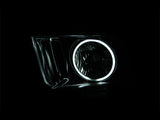 ANZO 2005-2009 Ford Mustang Crystal Headlights w/ Halo Black (CCFL) - 121033