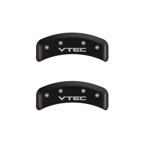 MGP 4 Caliper Covers Engraved Front & Rear Vtech Red finish silver ch - 20076SVTCRD