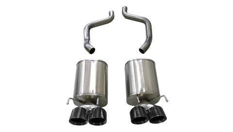 Corsa 2009-2013 Chevrolet Corvette (C6) 6.2L Black Xtreme Axle-Back Exhaust w/4.5in Tips - 21012BLK