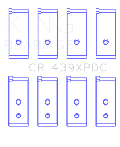 King Honda B18A1/B18B1 pMaxKote Performance Rod Bearing Set - CR439XPDC