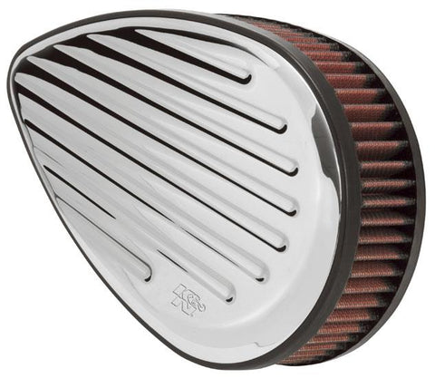 K&N H/D Sportster Filter Kit Teardrop Grooved Intake System - RK-3914