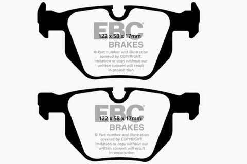 EBC 13+ BMW X1 3.0 Turbo (35i) Yellowstuff Rear Brake Pads - DP41588R