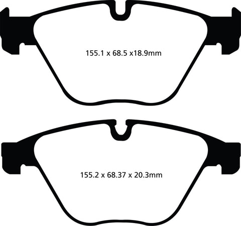 EBC 10+ BMW 535i 3.0 Turbo (F10) Greenstuff Front Brake Pads - DP22103