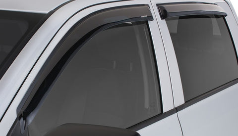 Stampede 2009-2018 Dodge Ram 1500 Extended Cab Pickup Tape-Onz Sidewind Deflector 4pc - Smoke - 6251-2