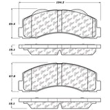 StopTech 10-14 Ford F-150 Street Performance Front Brake Pads - 308.14140