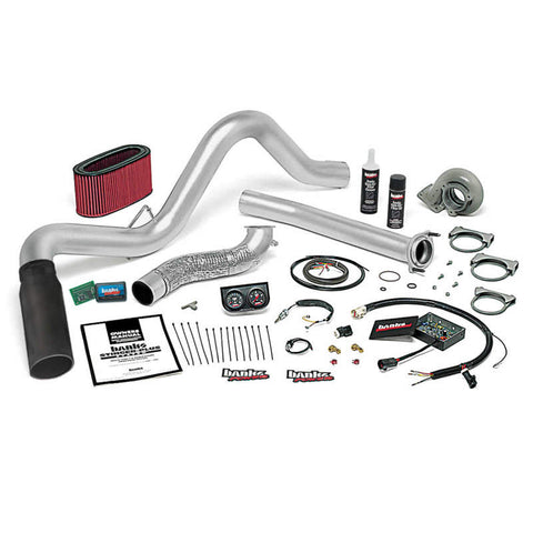 Banks Power 95.5-97 Ford 7.3L Auto Stinger-Plus System - SS Single Exhaust w/ Black Tip - 48559-B