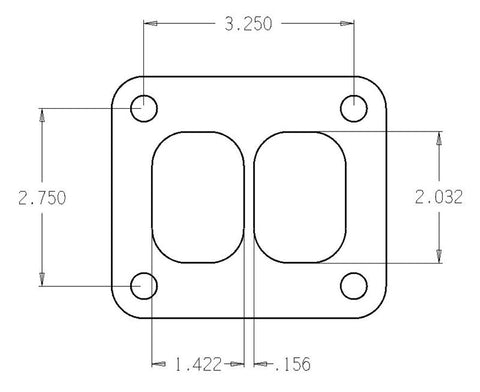 Cometic Turbo FLG T-Series Exhaust Inlet .010in Exhaust Gasket - C4513