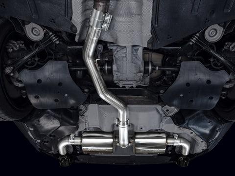 AWE 19-23 BMW 330i / 21-23 BMW 430i Base G2X Touring Axle Back Exhaust - Diamond Black - 3015-33429
