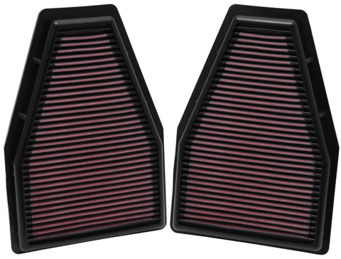 K&N Replacement Air Filter 12-13 Porsche 911 3.4L / 12 911 3.8L / 13 911 3.6L / 13 911 Carrera 3.8L - 33-2484