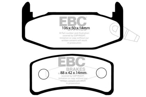 EBC 88-90 Buick Regal 2.8 Redstuff Rear Brake Pads - DP3978C