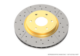 DBA 04-13 Mazda 3 2.0L Front Street Series Drilled & Slotted Rotor w/Gold Hat - DBA2954X